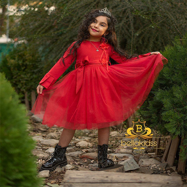 لباس مجلسی دخترانه bella