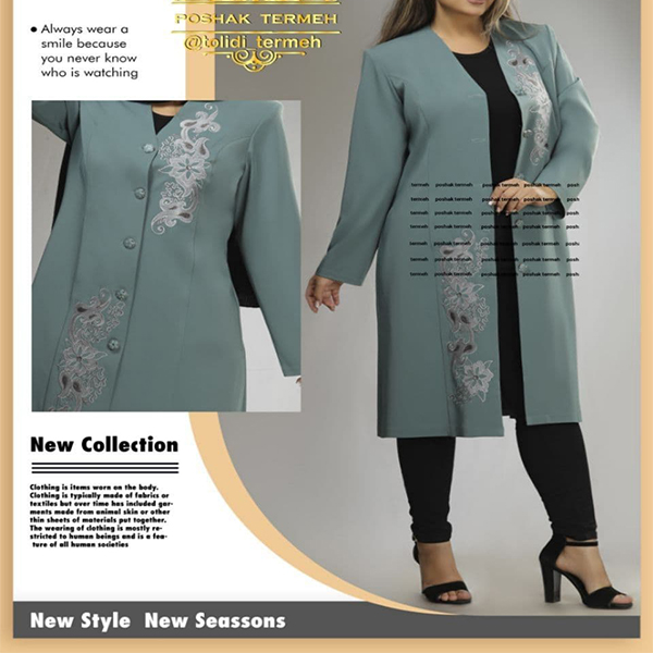 مانتو مجلسی ترمه