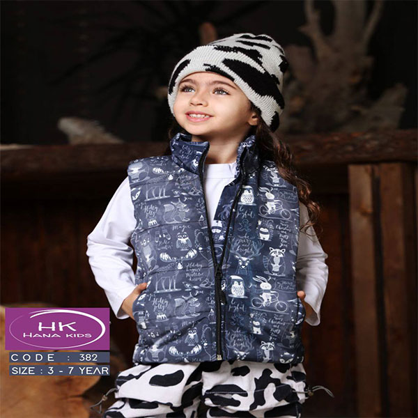پافر یقه دار دخترانه هانا کیدز