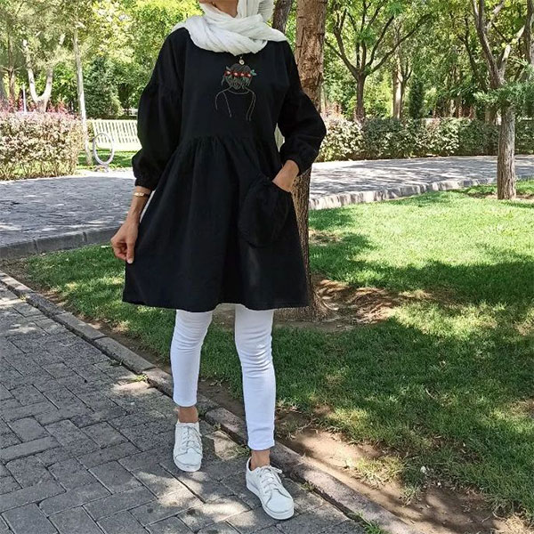 مانتو الیاف طبیعی مزون پرنسس