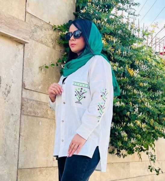 شومیز لینن مزون آستین