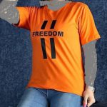 تیشرت زنانه نوشته freedom بری مد