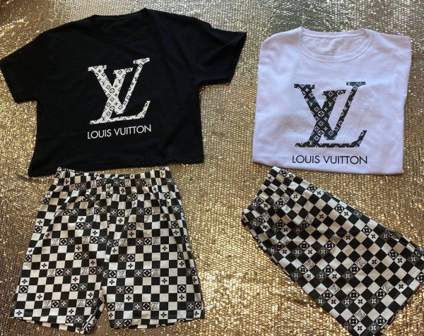 نیم تنه و شلوارک LV بری مد