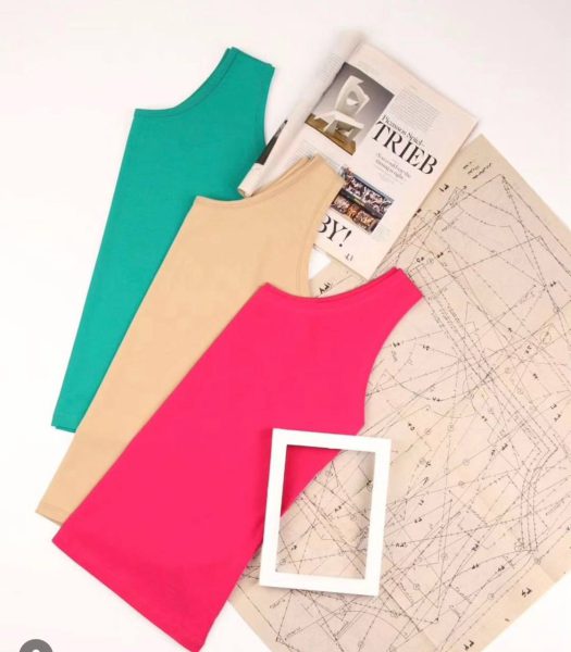 تاپ زنانه نخ پنبه ترافیک