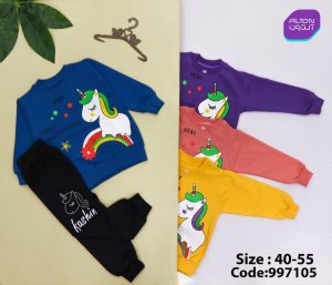 بلوز و شلوار بچگانه اسب تک شاخ