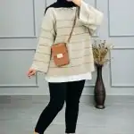 بلوز بافت زنانه راه افقی