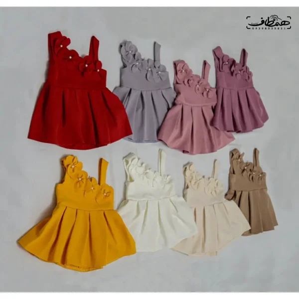 سارافون دخترانه گلدار