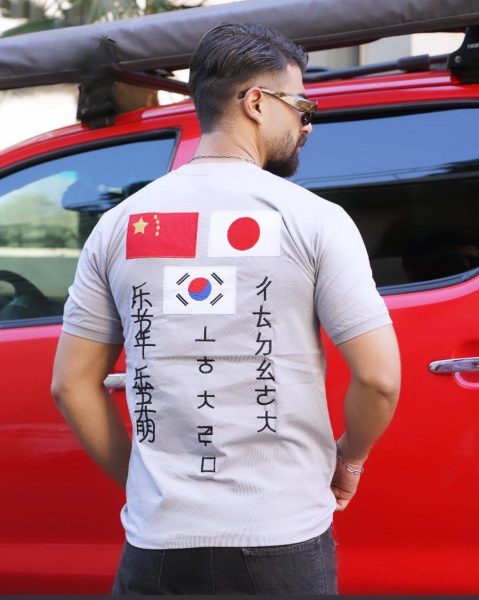 تیشرت پنبه مردانه گرم بالا