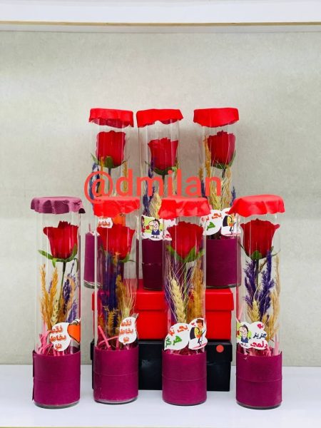 استوانه رز شیشه ای گندم استوانه رز شیشه ای گندم
