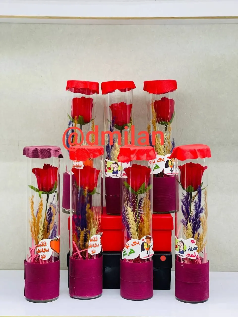 استوانه رز شیشه ای گندم استوانه رز شیشه ای گندم