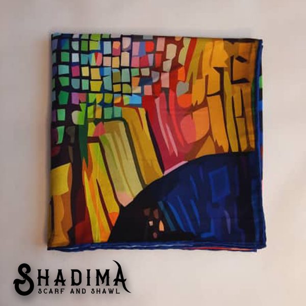 روسری نخی طرح پل آبرنگی شادیما