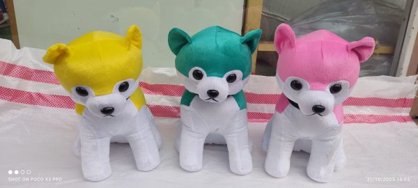 عروسک پارچه ای سگ هاسکی عروسک پارچه ای سگ هاسکی