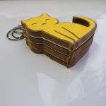 سرکلیدی چوبی طرح گربه