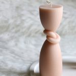 شمع دکوری استوانه گره