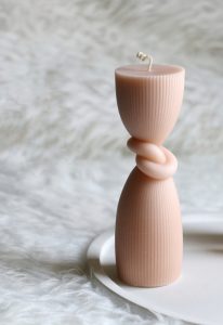 شمع دکوری استوانه گره
