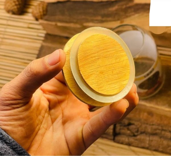 بانکه شیشه ای درب چوبی