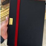 دفتر کلاسور چرمی قفل دار