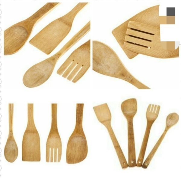 کفگیر چوب بامبو