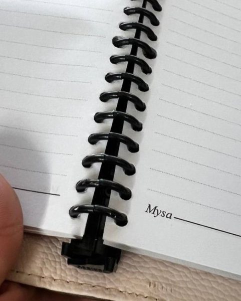 دفتر کلاسور چرمی قفل پلاستیکی