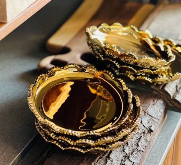 پیش دستی طلایی میوه خوری