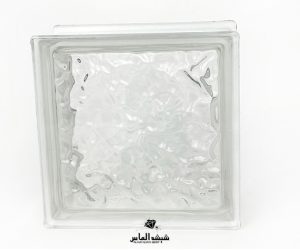بلوک شیشه ای چکشی سفید