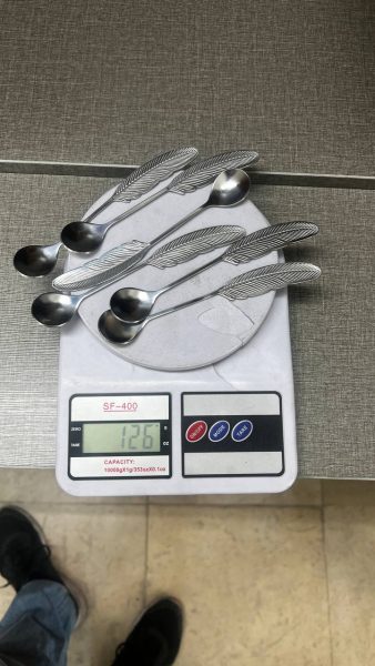 قاشق چای خوری طرح پر
