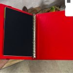 دفتر کلاسور چرمی قفل دار