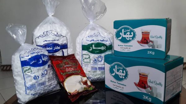 قند شکسته بسته بندی کارتن و نایلون