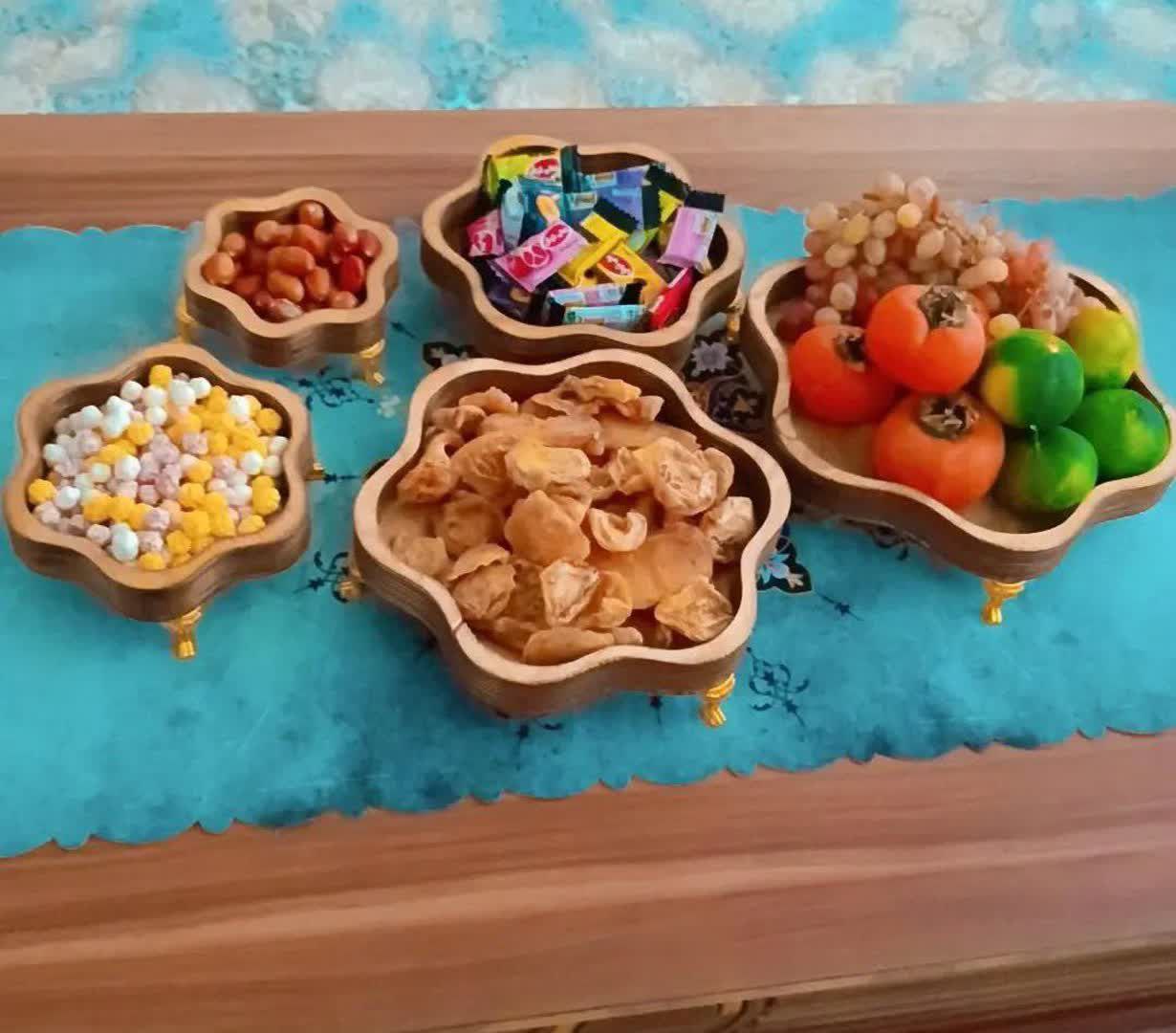 ست سرو پنج تیکه پایه دار