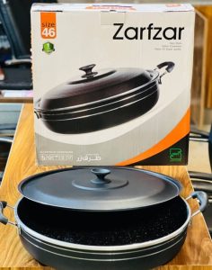 تابه طرح چدن لب برگردان برند ظرف زر