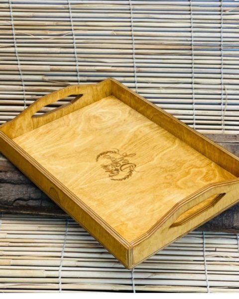 سینی دسته دار خاتون کاری