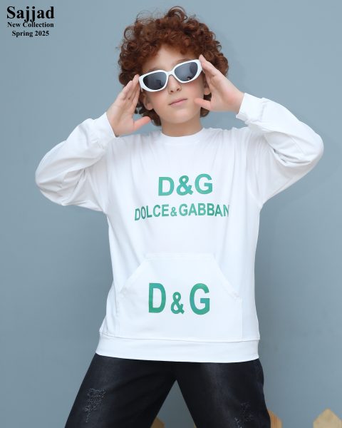 بلوز تک پسرانه طرح D&G