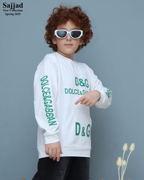 بلوز تک پسرانه طرح D&G