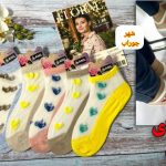 جوراب مچی طرح قلب زنانه