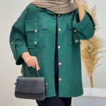 شومیز مانتویی زنانه فری سایز