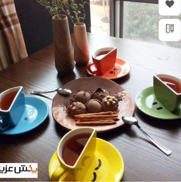 ست فنجان و نعلبکی طرح لبخند