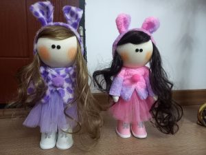 عروسک روسی دختر تل خرگوشی