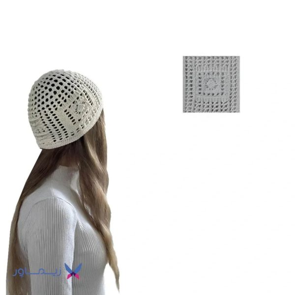 کلاه طرح مکرومه اندلس