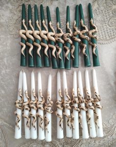 شمع قلمی مار نماد سال ۱۴۰۴
