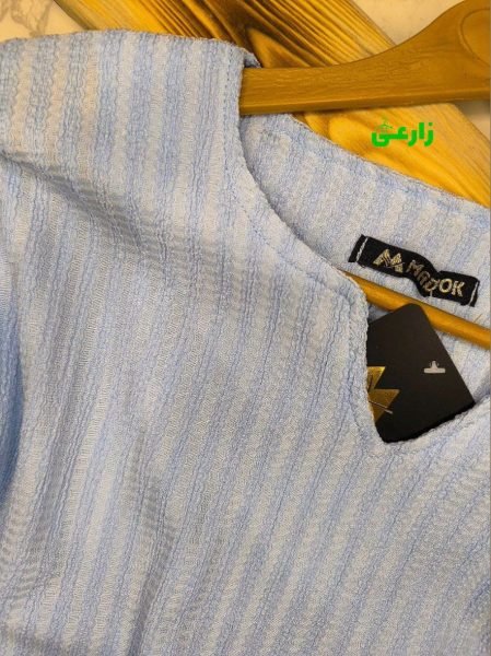 تونیک یقه کوبائی و آستین گره‌ای