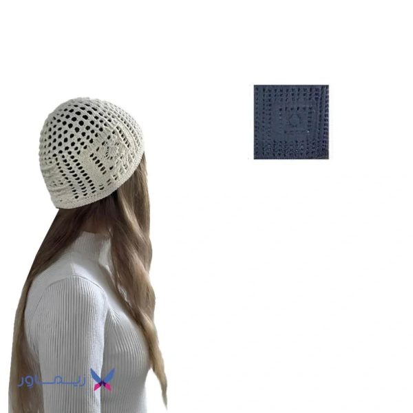 کلاه طرح مکرومه اندلس