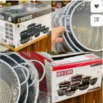 سرویس زنبوری ۱۴ پارچه دسته نقره اسیبکو