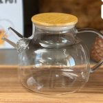 قوری یک لیتری پیرکس درب بامبو