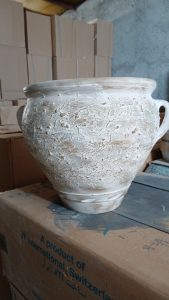 گلدان سفالی پتینه