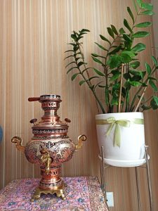 سماور مسی گازی و ذغالی