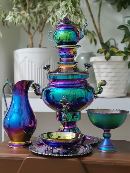 سماور مسی گازی و ذغالی