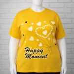 تیشرت زنانه جلو چاپ قلب