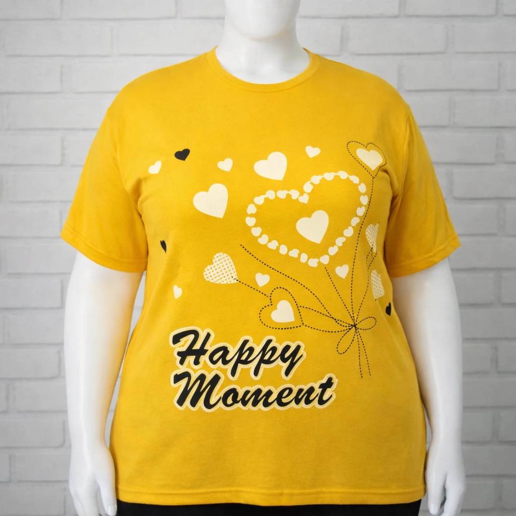 تیشرت زنانه جلو چاپ قلب