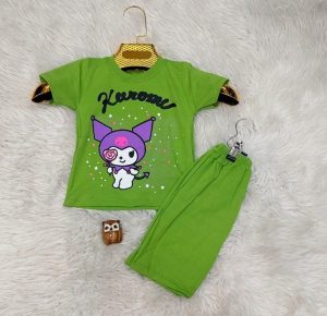 ست تیشرت و شلوارک دخترانه kuromi