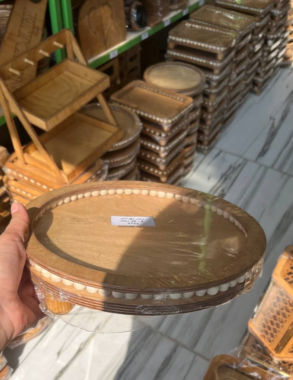 سینی مهره ای ۳۰ سانتیمتری سینی مهره ای ۳۰ سانتیمتری